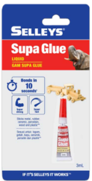 Picture of SELLEYS SUPA GLUE (SINGLE) 3ML 12/288/CR
