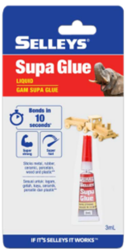 Picture of SELLEYS SUPA GLUE SINGLE 3MLX1