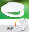 Picture of TECHPLAS SUPREME SOFT CLOSE HEAVY DUTY TOILET SEAT & COVER C/W BOX WHITE TSS-4126-SC