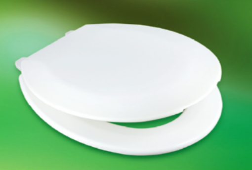 Picture of TECHPLAS FULL COVER TOILET SEAT 4101C-PPR -WHITE