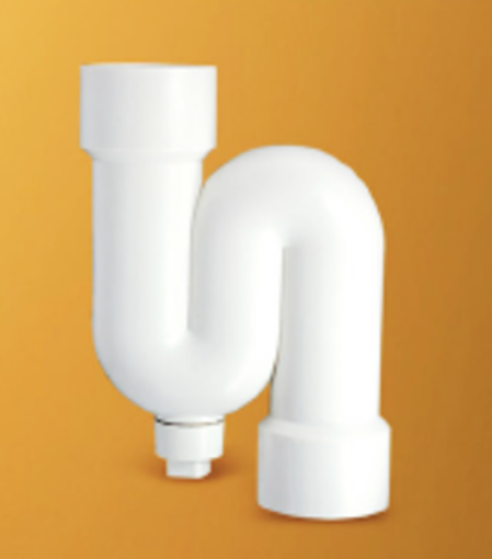 图片 TECHPLAS PLASTIC S TRAP WHITE 40MM PPT-3107A