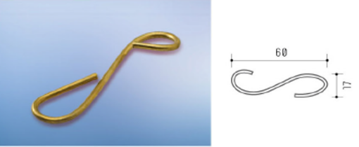 图片 TECHPLAS BRASS [S] HOOK FOR SIPHON DIY BAG FAA-1032