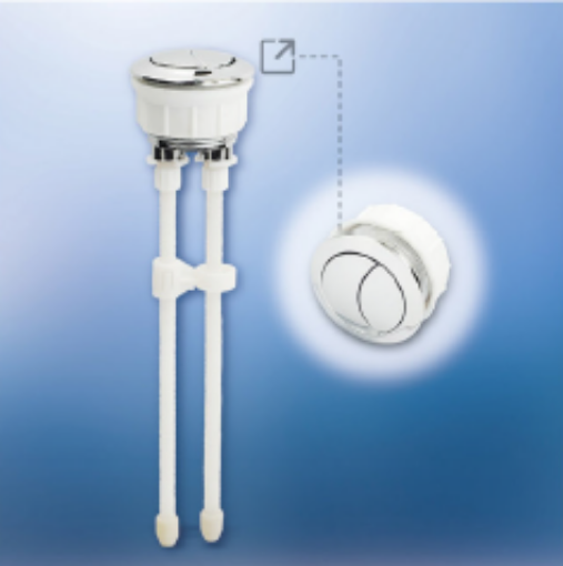 Picture of TECHPLAS DUAL PUSH CHROME PLATED BUTTON 38MM DIY BAG FAB-1146