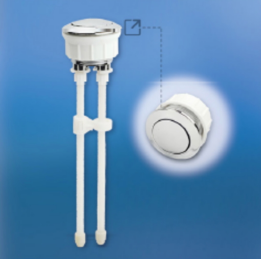 Picture of TECHPLAS SINGLE PUSH CHROME PLATED BUTTON 38MM DIY BAG FAB-1147