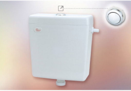 图片 TECHPLAS DURATECH 48MM SF PUSH BUTTON LOW LEVEL PLASTIC CISTERN WHITE PCP-1109-SF-LL