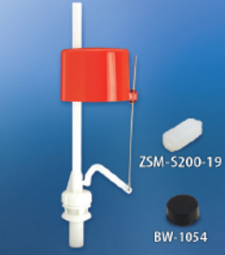 Picture of TECHPLAS OMPACT BTTM INLET VALVE WITH 13 IN STAND-DIY-RED-1054A