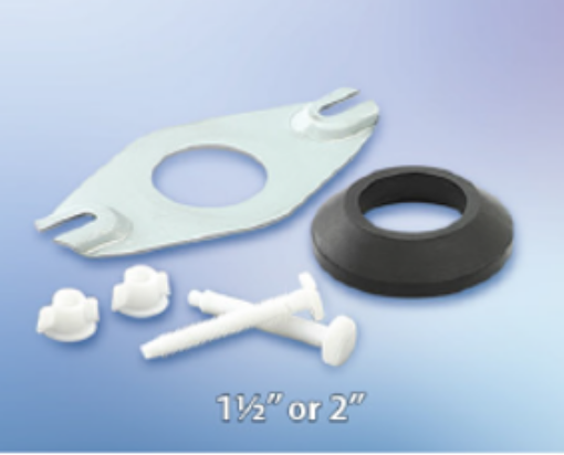 图片 TECHPLAS CLOSE COUPLE RUBBER CONE, METAL BUTTERFLY PLATE, BOLTS & NUTS-DIY BAG 50MM FAA-1026
