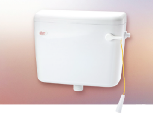 Picture of TECHPLAS ELEGEN HIGH LEVEL PLASTIC CISTERN 9L C/W LIFTUP VALVE WHITE PCL-1106-HL