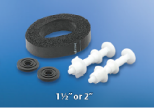 Picture of TECHPLAS CLOSE COUPLE SPONGE WASHER,BOLT, NUTS & WASHERS (1-1/2IN & 2IN) -DIY BAG FOR 40,50MM FAA-1027-1