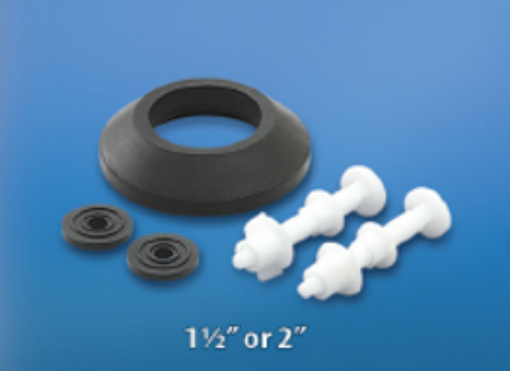 图片 TECHPLAS CLOSE COUPLE RUBBER CONE,BOLT & NUT & WASHERS 50MM FAA-1027
