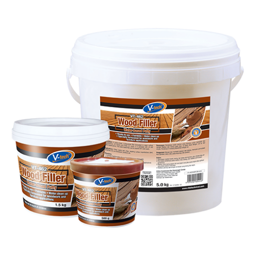 Picture of V-TECH ALL PURPOSE WOOD FILLER-NATURAL 1.5KG VT462