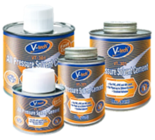 图片 (R) V-TECH FAST CURE HIGH PRESSURE PVC GLUE 500GM VT301
