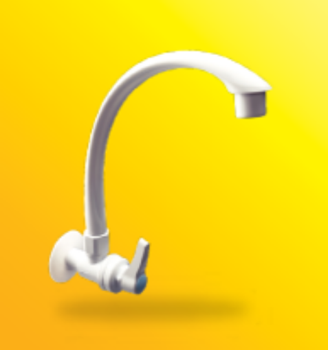 图片 WATERTEC WALL SINK TAP FWT-L05010-1WPWHT