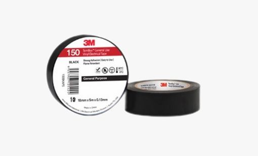 Picture of 3M TEMFLEX VINYL ELECTRICAL TAPE 18MMX5M BLACK