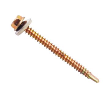 图片 NIETZ HEXAGON WASHER HEAD SELF DRILLING SCREW WITH WASHER 12#X3IN