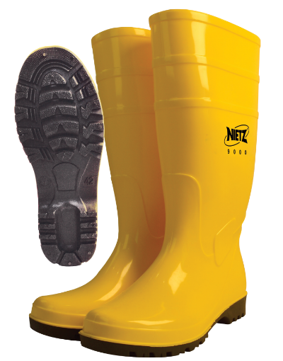 Picture of NIETZ YELLOW PVC WELLINGTON BOOTS (LINING) 9000 #41/8