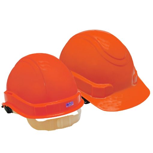 Picture of NIETZ 9910 SIRIM SAFETY HELMET (HEAVY DUTY) C/W FUSION HEADGEAR RED