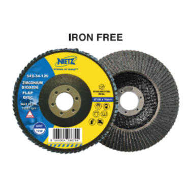 图片 NIETZ FLAP DISC ZIRCONIUM DIOXIDE ZK705 DISC 4IN 60#