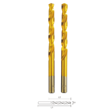 图片 NIETZ HIGH SPEED STEEL TIN COATED M2 JOBBER DRILL 135D 4.0MM