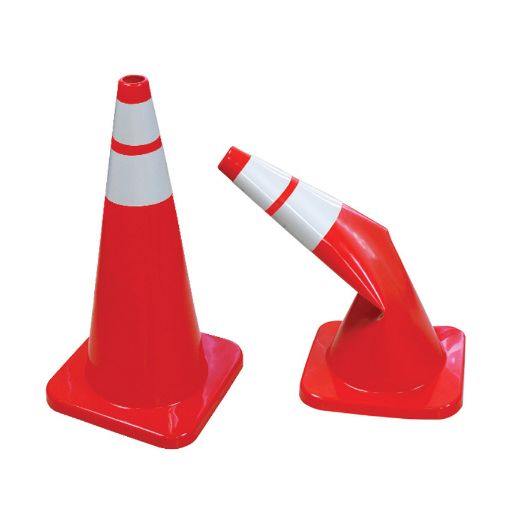 Picture of NIETZ 9305 PLASTIC SOFT PVC CONE RED 30IN SOFT, 2 REFLEXTIVE
