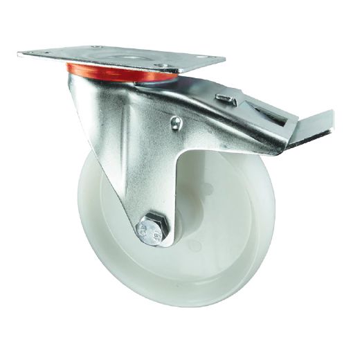 图片 NIETZ NYLON SWIVEL CASTOR WHEEL COME WITH BRAKES 6IN