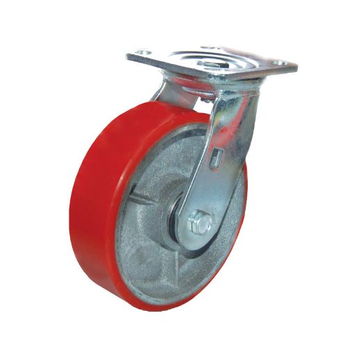 Picture of NIETZ PU SWIVEL CASTOR (BALL BEARING) 6IN