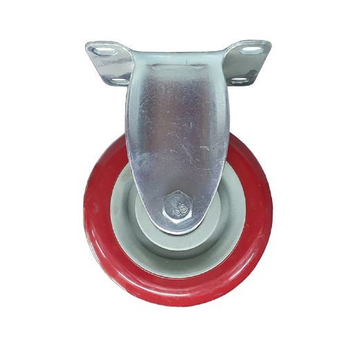 Picture of NIETZ RED PVC RIGID CASTOR WHEEL 5IN