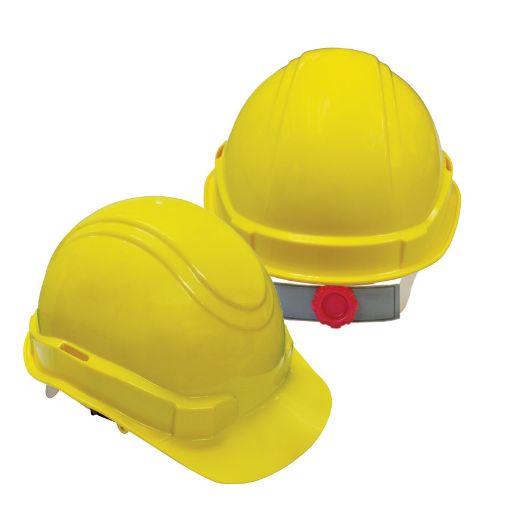 图片 NIETZ 9912 SIRIM SAFETY HELMET C/W RATCHET FUSION HEADGEAR YELLOW