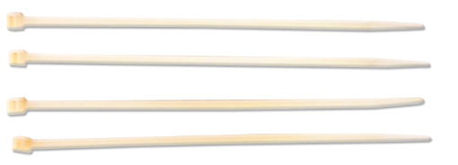 Picture of NIETZ WHITE NYLON 6/6 CABLE TIE 100PCSX10IN