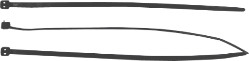 图片 NIETZ BLACK NYLON 6/6 CABLE TIE 100PCSX15IN