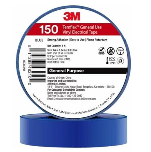 Picture of (NEW) 3M GU VINYL ELEC TAPE 150 18MMX5MM BLUE