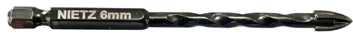 Picture of NIETZ CROSS CARBIDE TIP DRILL BIT 8MM