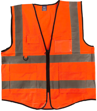 图片 (NEW) NIETZ THIN VEST COAT REFLECTIVE 7340P ZIP ORANGE