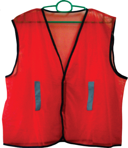 图片 NIETZ THIN VEST COAT (NET/MESH FABRIC) 7000 ORANGE RED PLAIN BAG