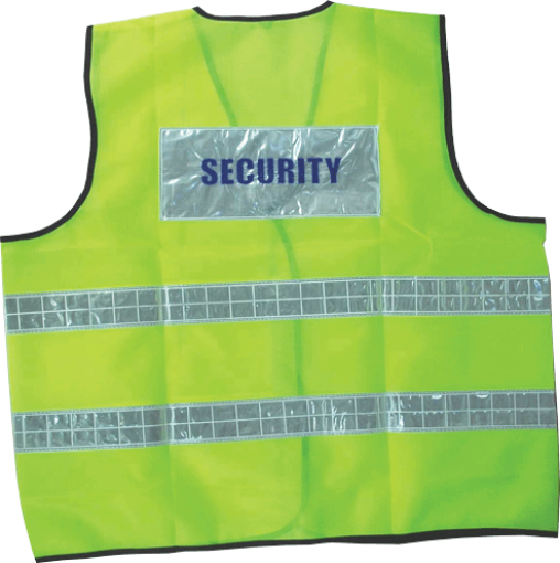 Picture of NIETZ THIN VEST COAT (PVC WHITE REFLECTIVE) P7131 SECURITY LEMON/YELLOW