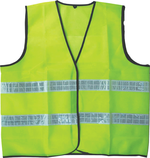 Picture of NIETZ THIN VEST COAT (PVC WHITE REFLECTIVE) P7131 LEMON