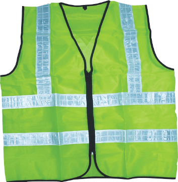 图片 NIETZ THIN VEST COAT (PVC WHITE REFLECTIVE) P7241Z ZIP LEMON