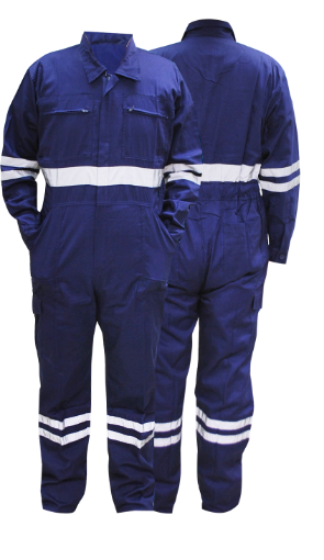Picture of NIETZ 3022 TC COVERALL C/W REFLECTIVE NAVY BLUE S