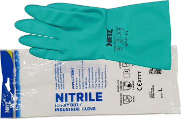 Picture of NIETZ GLOVE GREEN NITRILE RUBBER 13IN XL 15MIL 12/144