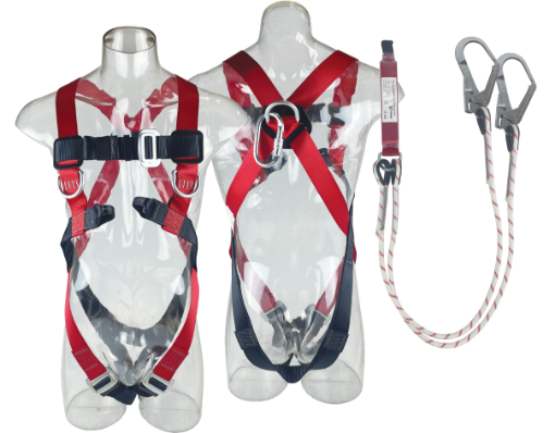 Picture of NIETZ BODY HARNESS WITH ABSORBER & DOUBLE LANYARD XL HOOK(NON SIRIM) 681315