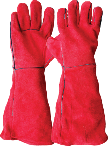 图片 NIETZ FULL LINED LEATHER GLOVES 18IN-HQR RED