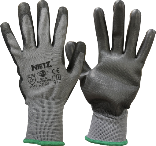 图片 NIETZ SMART TOUCH PU POLY GLOVES BLACK/GREY