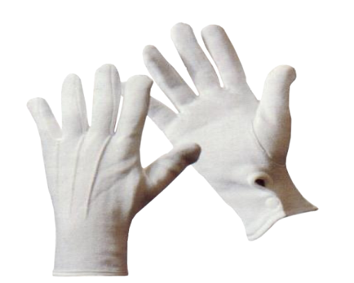 Picture of NIETZ TRAFFIC BUTTON GLOVES (WHITE) INTER LOCK