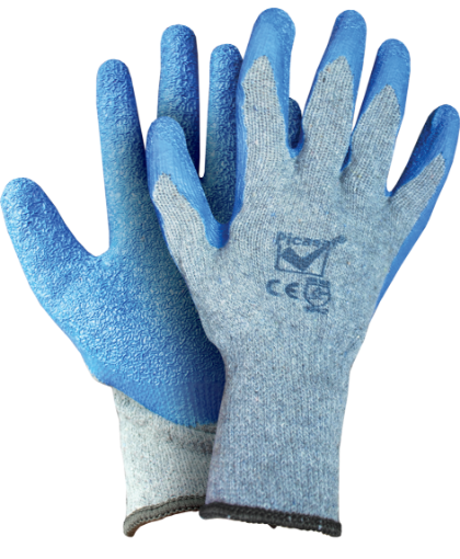 Picture of NIETZ RUBBER COATED KNITTED SHOWA GLOVES BLUE GREY 9/L