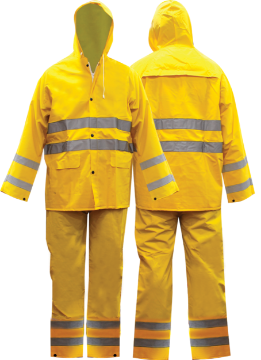 图片 NIETZ F4/7 PR2 HEAVY DUTY RAINSUIT(LINING) C/W REFLECTIVE XL