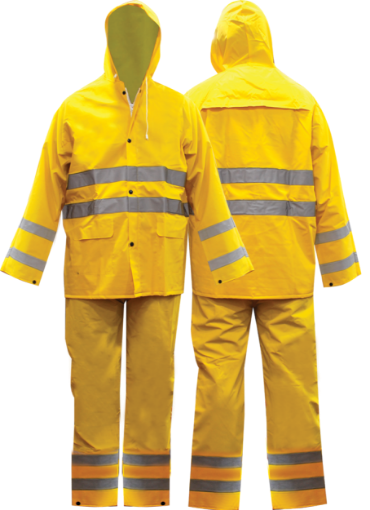 Picture of NIETZ F4/7 PR2 HEAVY DUTY RAINSUIT(LINING) C/W REFLECTIVE XXL