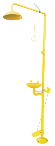 Picture of NIETZ FLOOR MOUNT DRENCH YELLOW SHOWER & EYEWASH RYFH002