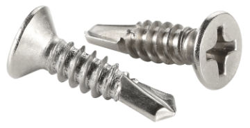 Picture of NIETZ FASTENING FLAT HEAD SELF DRILLING SCREW #6X2 1/2IN