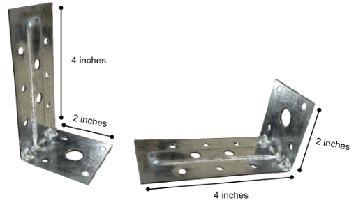 Picture of (NEW) NIETZ GALVANISED L BRACKET 2X4INX1.5MM