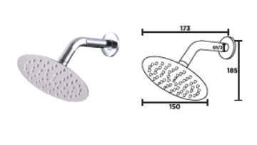 Picture of NIETZ CLN ALN SHOWER HEAD SH-607